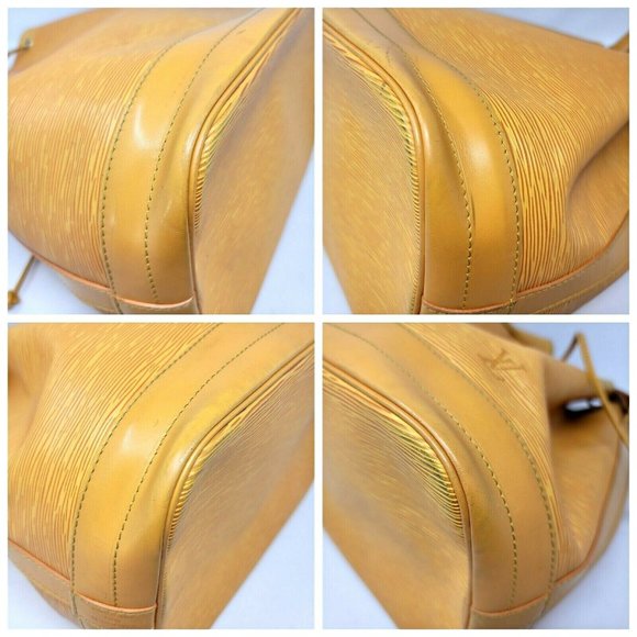 Auth Louis Vuitton Noe Yellow Epi Leather Bucket - Picture 10 of 11